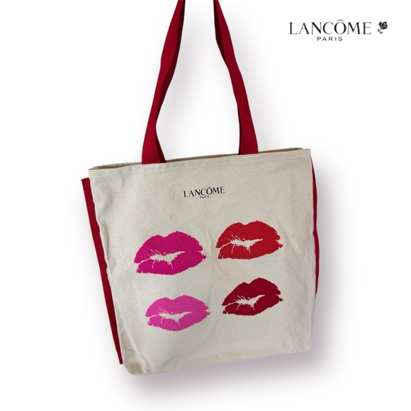 Lancome Handbags - 🛍️SALE🛍️ Lancôme Paris Multi-Lip Print Canvas Tote Bag